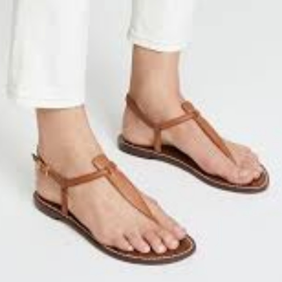Sam Edelman Gigi Nude Leather Thong Sandals - Picture 6 of 6